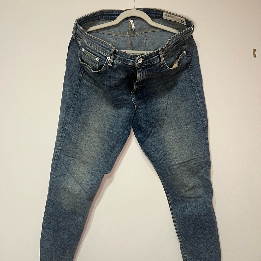 rag + bone - Blue Denim Jeans - Classic Slim Fit